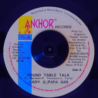 Lady G, Papa San - Round Table Talk  /  Version [New Vinyl 7'']