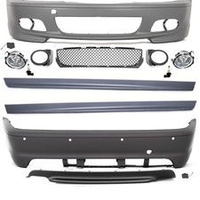 Sport Bodykit Stoßstange+Seite passt für BMW E46 +Zubehör für M Technik II Paket