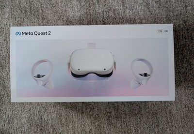 Oculus Meta Quest 2 128GB Virtual Reality Headset VR-Brille Link-Kabel - wie neu