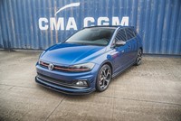 Frontlippe Passend FüR VW Polo GTI Mk6 Schwarz Matt