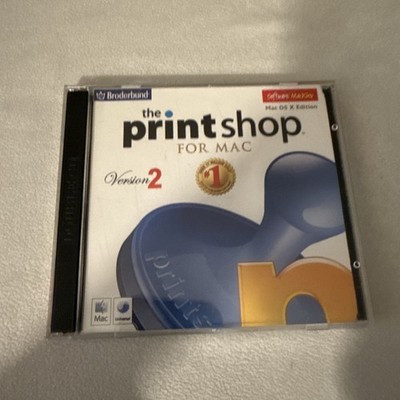 Broderbund The Print Shop for Mac Version 2 Software Mackiev Mac OS X Edition