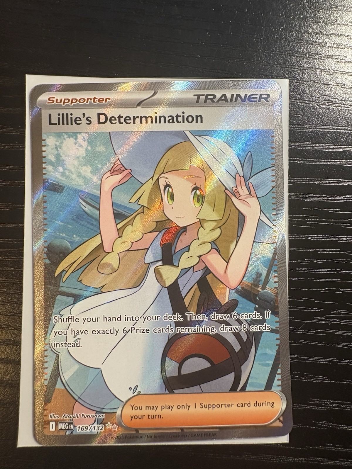 Lillie's Determination - 169/132 Mega Evolution Full Art Trainer - NM/MINT
