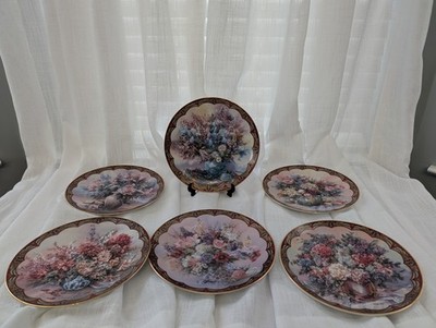 6 Lena Liu Flower Fairies Collector Plates 22K Gold Trim Bradford Exchange 
