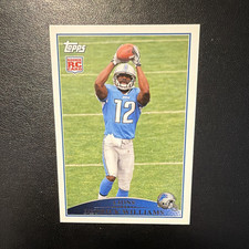 Topps 2009 Topps Derrick Williams Detroit Lions Rookie #364 Football Card. rookie card picture