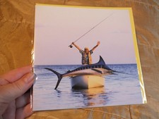 Greeting card: fishing/angling/seafishing/marlin
