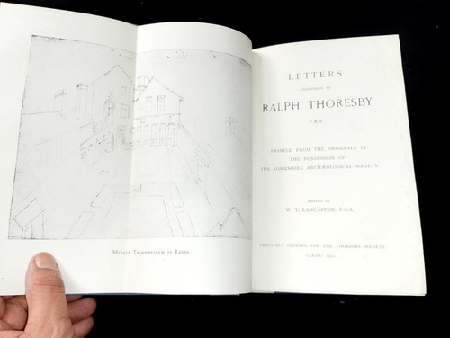 Letras A Ralph Thoresby Leeds Local Historiador 1912 Thoresby Society Historia - Picture 2 of 13