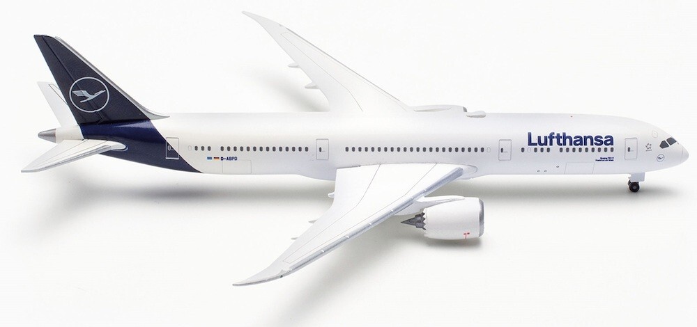 New! Herpa 535946-001 Lufthansa Boeing 787-9 Dreamliner - 1:500 diecast