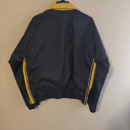Vintage Rawlings Windbreaker Jacket Black Size Large Baseball Full Zip Lined - Picture 6 of 12