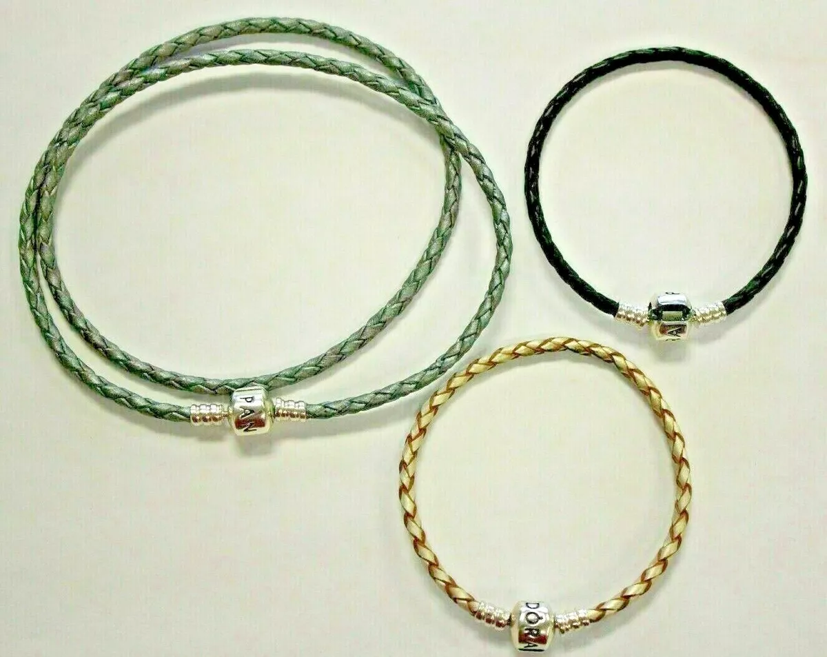 Ebay pandora clearance leather bracelet