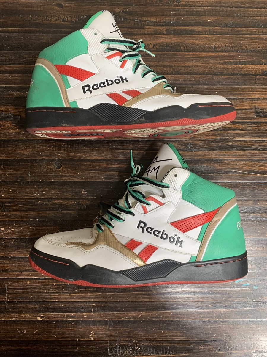 remon Reebok Basketball Sir Jam Series Mids White/Green/Red/Gold