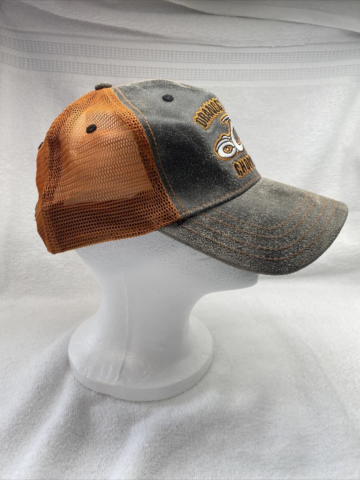 Orange County Choppers OCC 平沿帽皮革和网眼摩托车摩托车 — 第 2/4 张图片