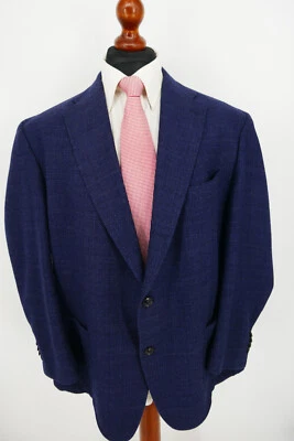 Windsor Herbst Winter Sakko Gr.29 Schurwolle Anthrazit Blau Brown Label Top Zust - Bild 1 von 4