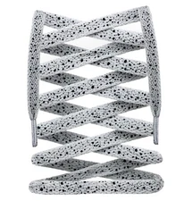 LitLaces - Custom Flat Shoe Laces Spotted Splatter Cement AJ3 AJ4 Sublimated 