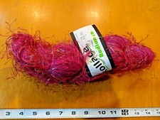 New Kollage RADIANCE DELIGHTFUL Pink Eyelash Yarn Mohair 150 Yards 118g Silver