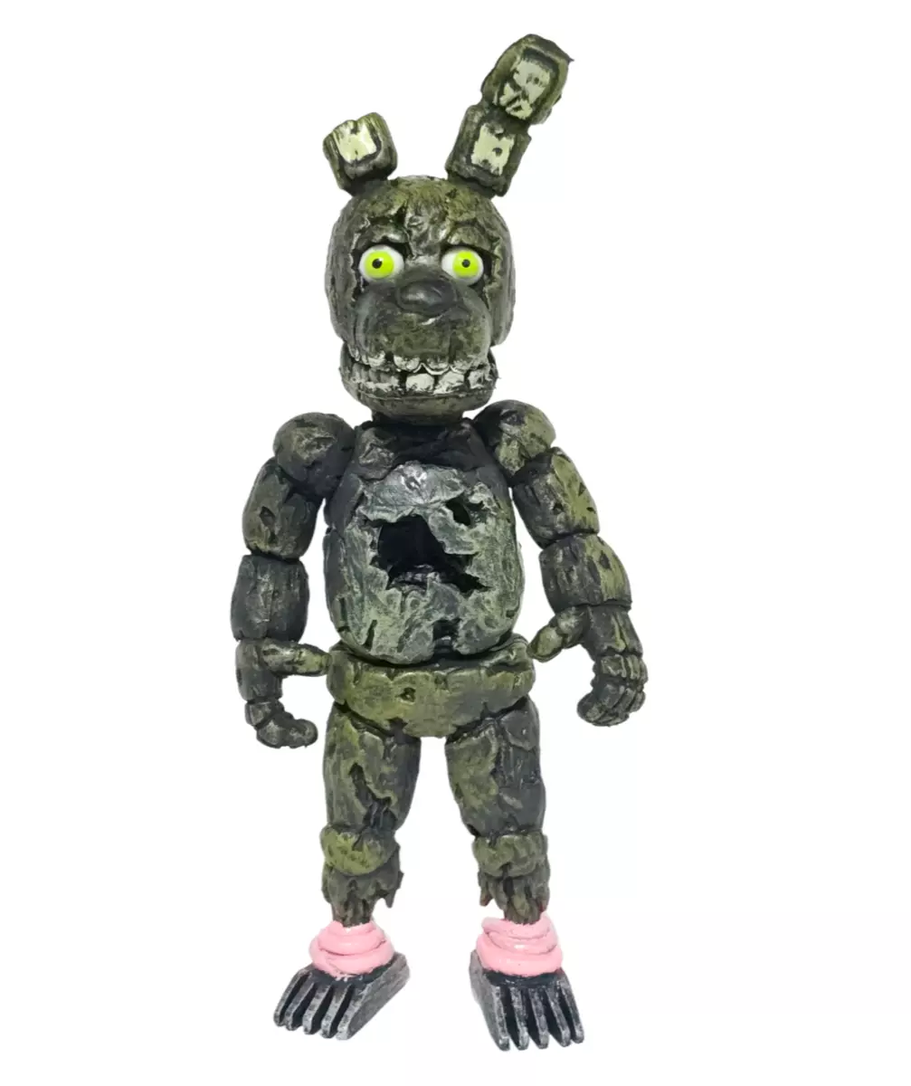 TOY FIGURE MEXICAN FIVE NIGHTS AT FREDDY 'ANIMATRONICS TWISTED springtrap  BLACK