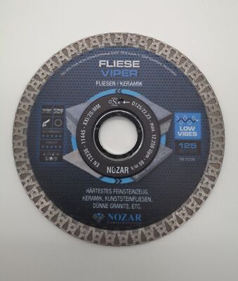 Nozar Viper Diamanttrennscheibe Fliesen Trennscheibe 125x1,2mm,gesc.Rand 6700301