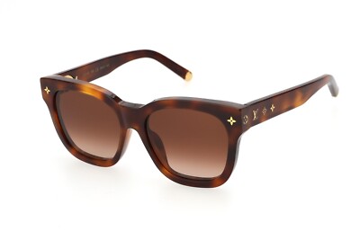 LOUIS VUITTON MEN'S LV MY MONOGRAM SQUARE SUNGLASSES Z1524E Tortoiseshell patter
