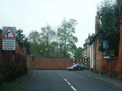 Photo 6x4 London Road, Kimbolton Stonely A very sharp bend on B645 (forme c2005