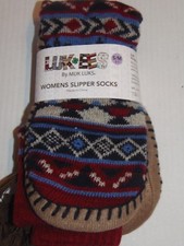 SLIPPER SOCKS - LUK-EES - WOMEN - MULTI - S/M 5-7 RD-6-11