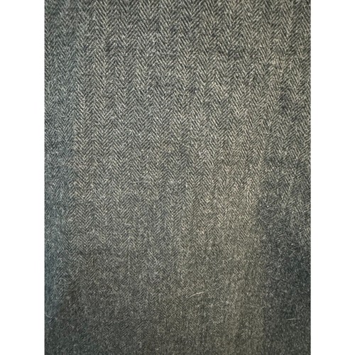 Relwen XL Herringbone Flannel Shirt – Charcoal Grey – Chamois Lined Heavyweight - Picture 5 of 7