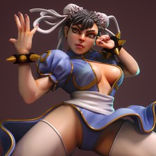 Artist Proof Commission ChunLi Kung Fu Master Figure Street Fighter FanArt Model