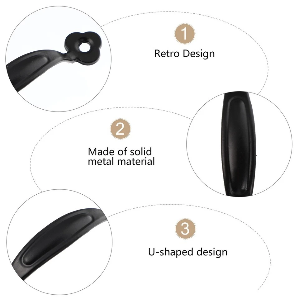 12 pcs black drawer knob Bronze Kabinett Knöpfe Metall Schrank Knopf - Bild 2 von 4