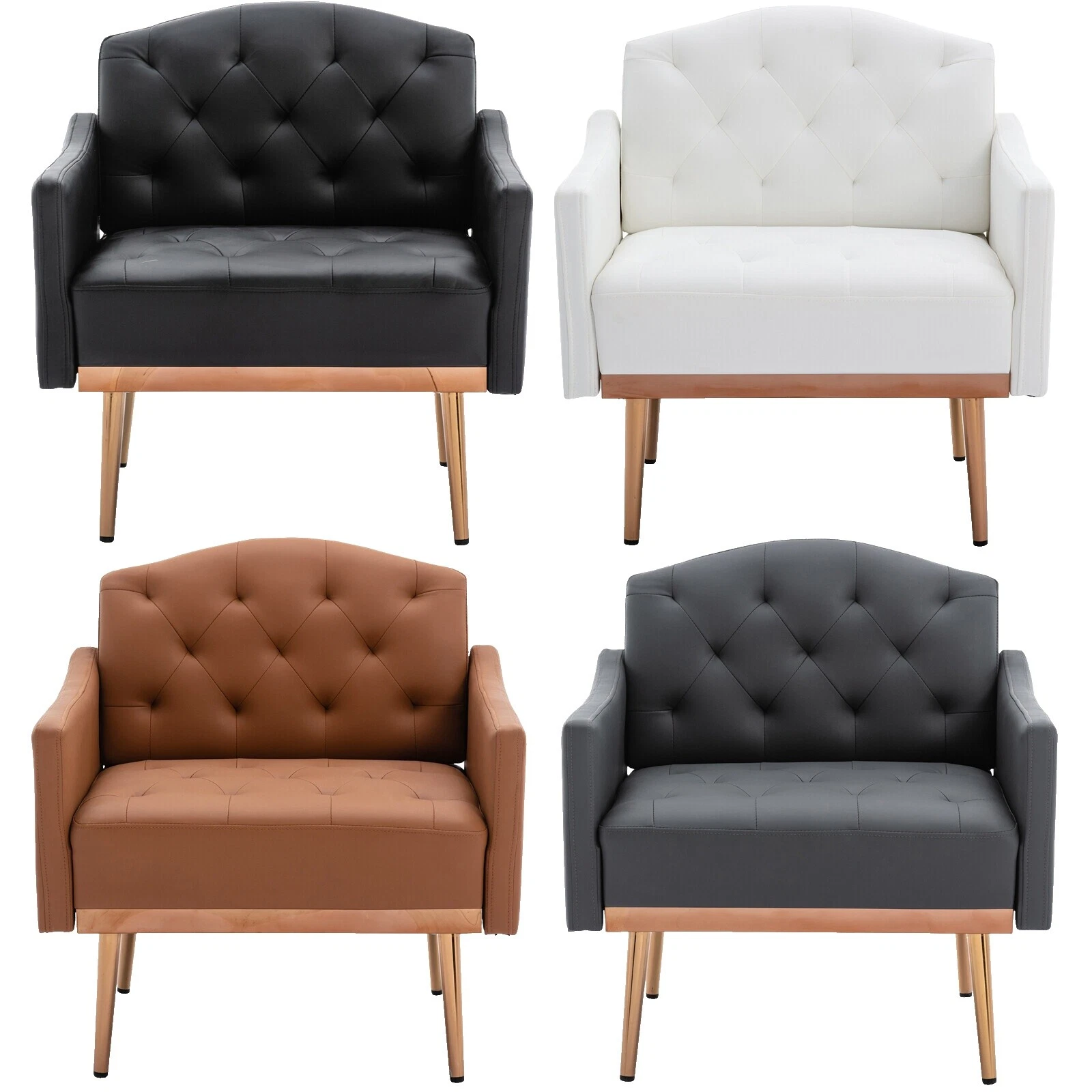 Faux Leather Accent Chair Chairs
