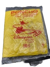 Disneyland Paris Infant Rain Poncho NOS Unopened sealed yellow NEW NOS Vtg