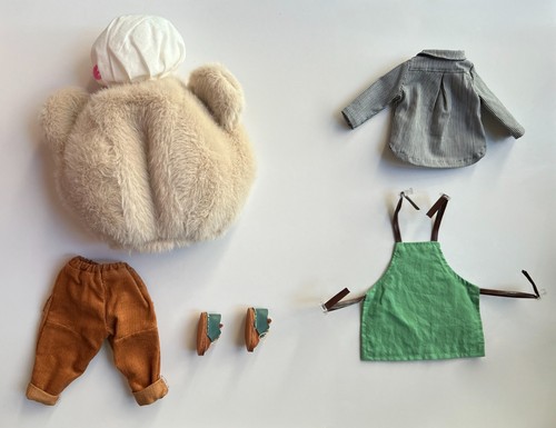 Full Set of Bear Themed Clothing for Blythe Wearing (RARE) - Picture 5 of 21