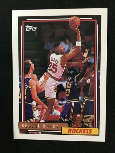 ROBERT HORRY ROOKIE TOPPS 1992 93 HOUSTON ROCKETS RC BASKETBALL CARD EBay