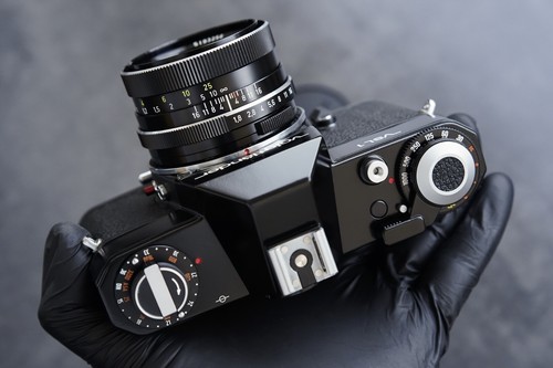 Voigtlander VSL1 + Carl Zeiss Planar 50 mm F/1,8 (Alemania Occidental) QBM (como nuevo) - Imagen 6 de 24