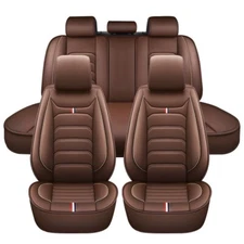 Car Seat Covers Full Set for Ford Explorer Sport Trac，C-Max，EcoSport PU Leather