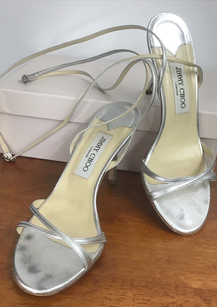 パンプス Jimmy Choo SHOES (SCARLETTMULE50BYK SILVER) Scarlett Mule 50 |Silver Leather Mule | JIMMY CHOO