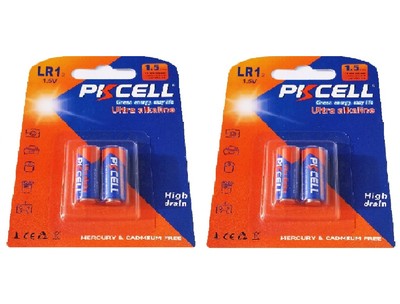 4 x LR1 / N / Lady  1,5V Alkaline Batterie auf 2 Blistercard a 2 Stück PKCELL 