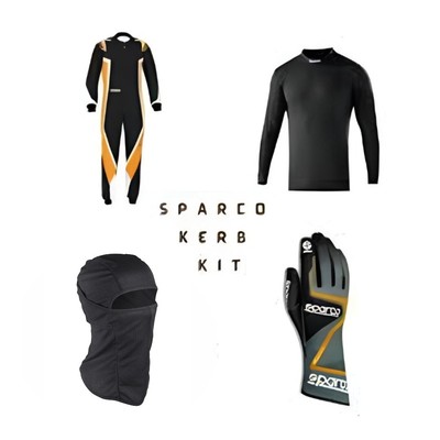 Go Karting Sparco Race suit with Balaclava & gloves & shirt digital printed