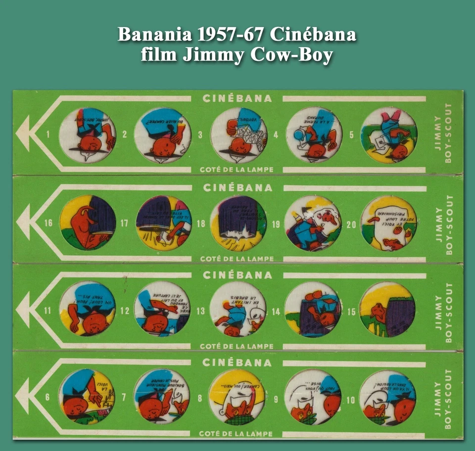 Banania 1957-67, Cinébana, Film de 4 bandes « Jimmy Boy-Scout » - Photo 1/1