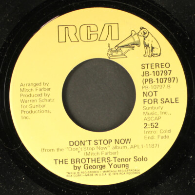 BROTHERS: brothers theme / don't stop now RCA 7