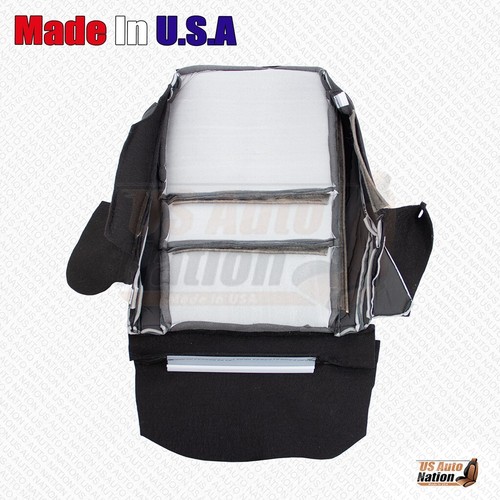2007 to 2011 For Honda CR-V Driver Passenger Replacement Vinyl Seat Cover Black - Picture 3 of 14