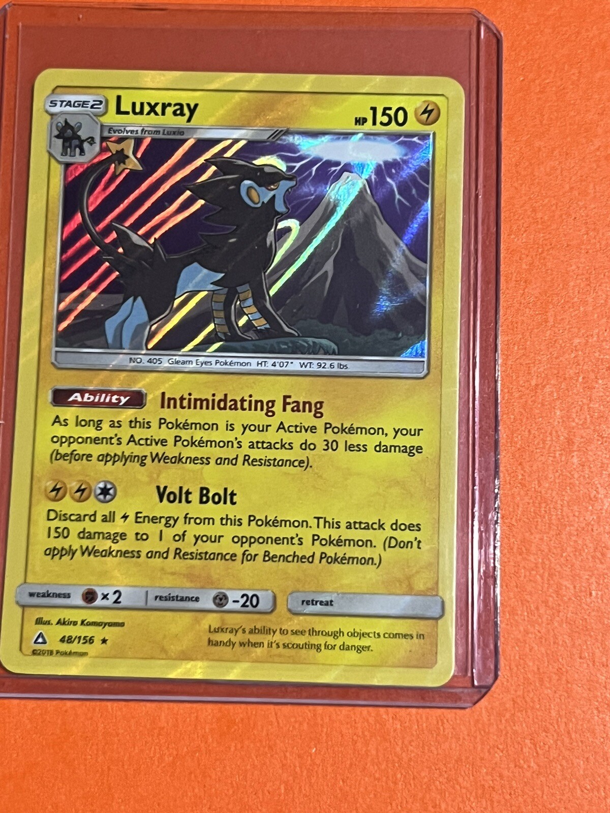 Pokémon TCG Luxray Sun & Moon: Ultra Prism 048/156 Reverse Holo Holo Rare