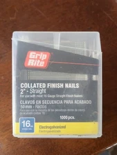 Grip Right Collated Finish Nails 2-in Straight 16 Gauge 1000 Piece Grf 162m