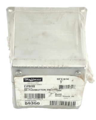 New Hoffman E1PBXSS Pushbutton Enclosure SS 4'' x 4.75'' x 4'' - No Box