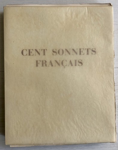 1945 E. CHIMOT - CENT SONNETS FRANCAIS ex. d'artiste + 3 EAUX-FORTES SIGNEES - Picture 2 of 12