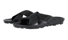 PRADA Leather Nylon Crisscross Sandals - 4X2210 - Black - NEW - US 7.5 EU 40,5