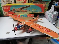 Ford Tri Motor Friction N Mint Tin Goose Airplane Boxed Rare #4542 Japan 50's.