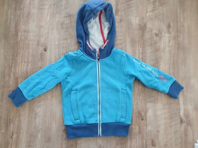 Born in the Alps 1803 Pullover Pulli Kapuze blau 98 mit Teddyfell 