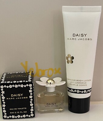 2pc Marc Jacobs Daisy EDT MINI Splash 4ml & Perfumed Body Lotion