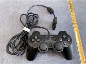 Official Sony PlayStation 2 PS2 Wired Controller Black AUTHENTIC