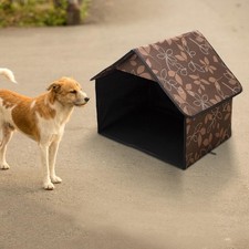 Outdoor Cat House Windproof Cats Sleeping Cave for Barn Patio Indoor Outdoor