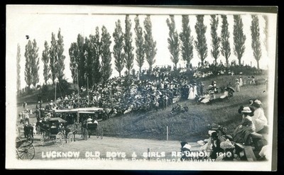 Canada LUCKNOW Ont 1910 Old Boys & Girls Reunion. Real Photo Postcard by Hadden
