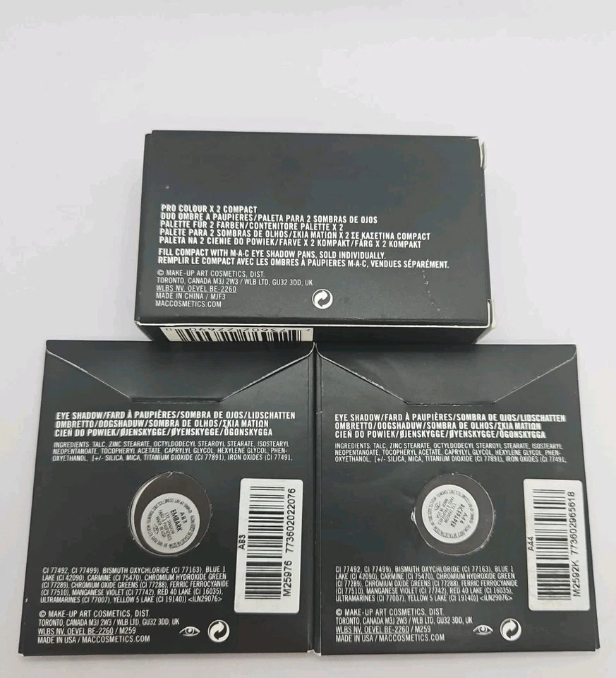 MAC M·A·C Eye Shadow Compact & Refills RICEPAPER & EMBARK New Boxed AUTHENTIC  - Image 2 of 3